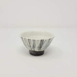 Handmade Wood Fired Korean Buncheong Teacup with Black Clay, Gong Fu Cha, Tea Ceremony