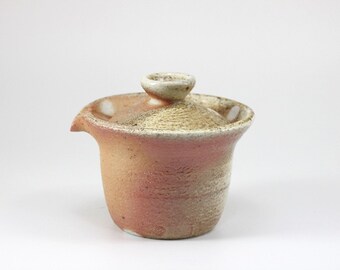 Handmade Wood Fired Korean Natural Glaze Shiboridashi Gaiwan Teapot