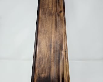 Handmade Long Cedar Wood Tea Tray | Gong Fu Cha Ceremony Serving Tray | Narrow Wooden Display Tray (23.6 Inch)