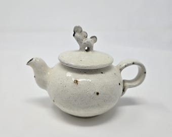Handmade Charcoal-Fired Korean Dumbung Buncheong Tea Set | Teapot, Fair Cup, Teacups by Yong Moo | Gong Fu Cha & Tea Ceremony