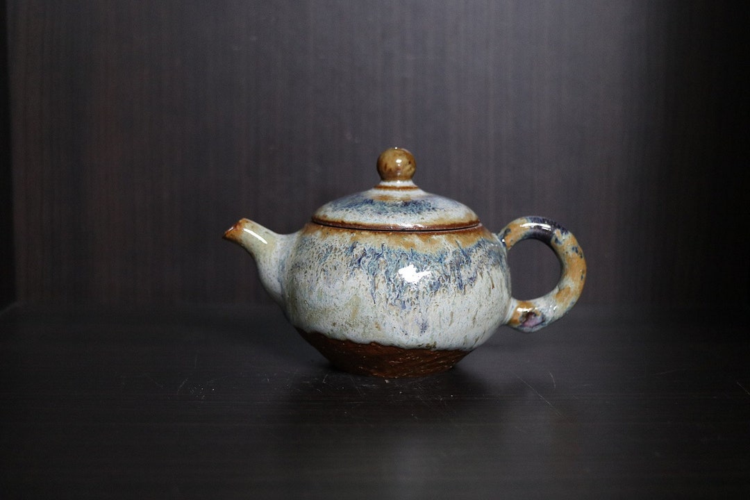 Handmade Wood Fired Korean Tea Pot With Byulbam Glaze, Gong Fu Cha, Tea