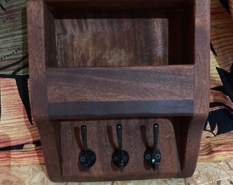 Small Storage Unit with Key Hooks