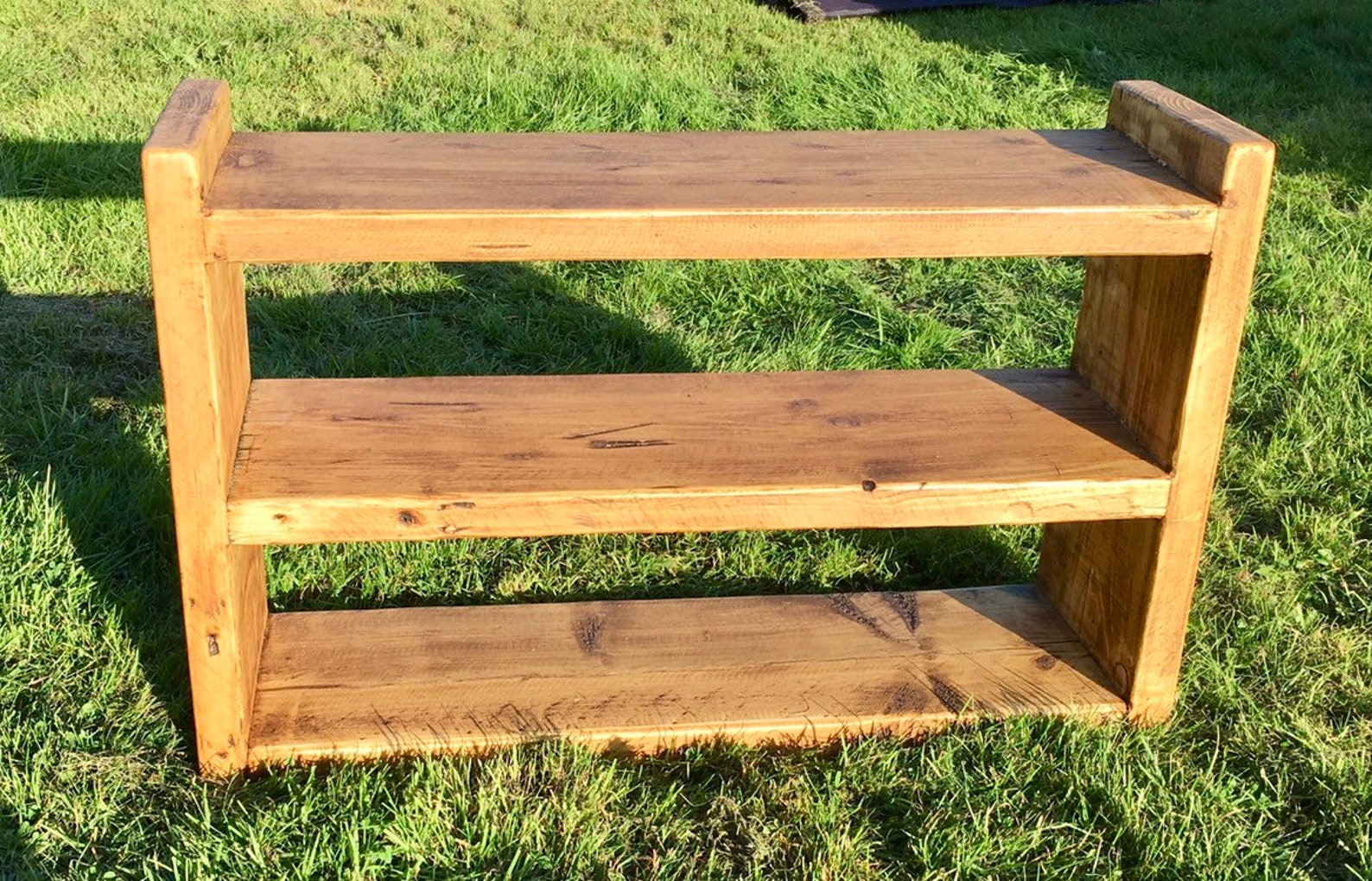 Reclaimed Wood Shoe Rack / Storage Unit Etsy