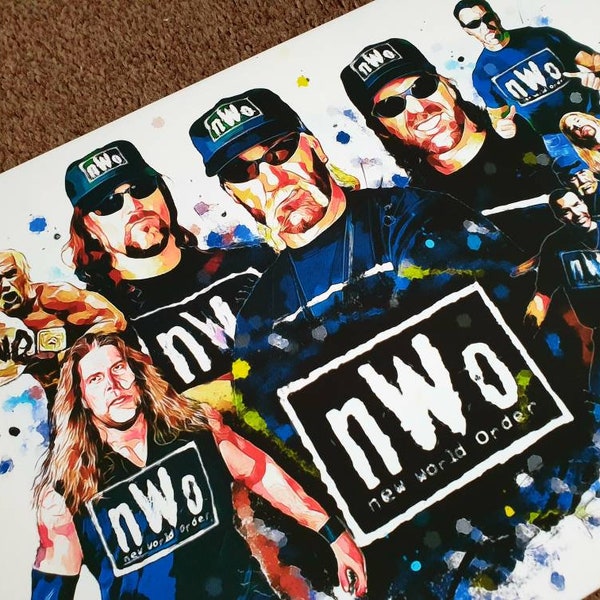 WWE / WWF  New World Order NWO Canvas Design