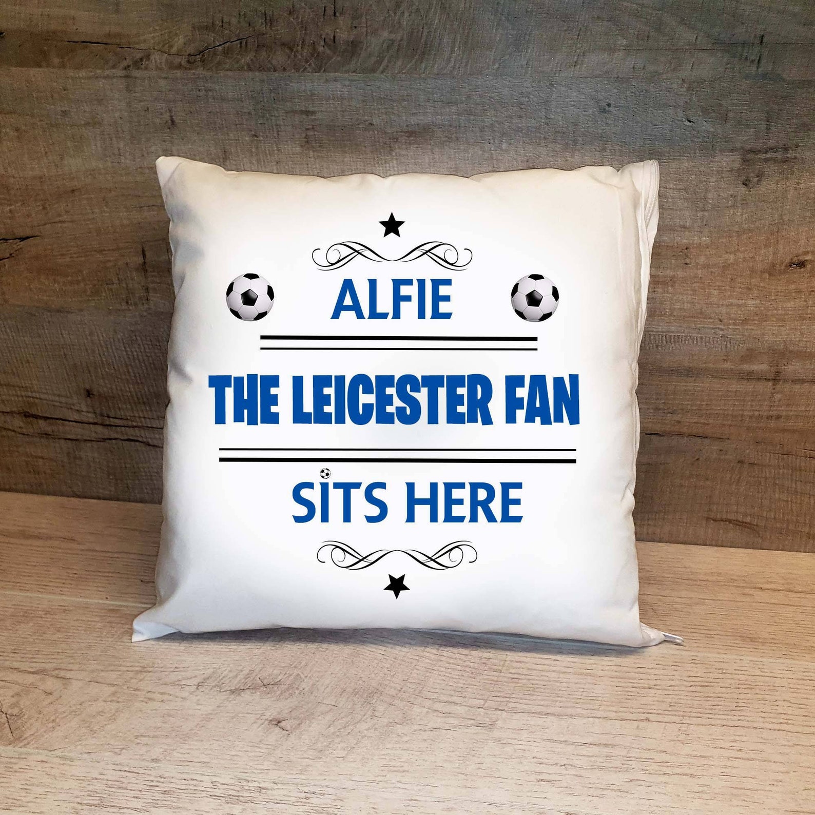 Personalised Leicester Football Cushion. Personalised With Any Etsy UK