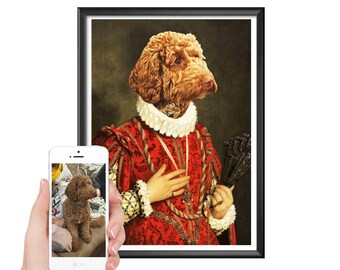 Royal Pet Portrait Custom dog portrait