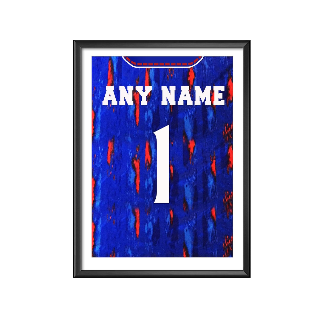 1990s Retro Stockport County Football Shirt Print Etsy