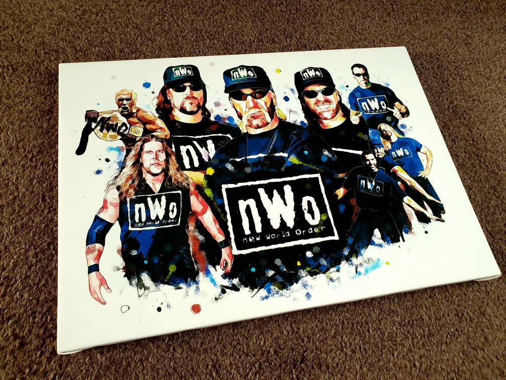 WWE / WWF New World Order NWO Canvas Design Etsy
