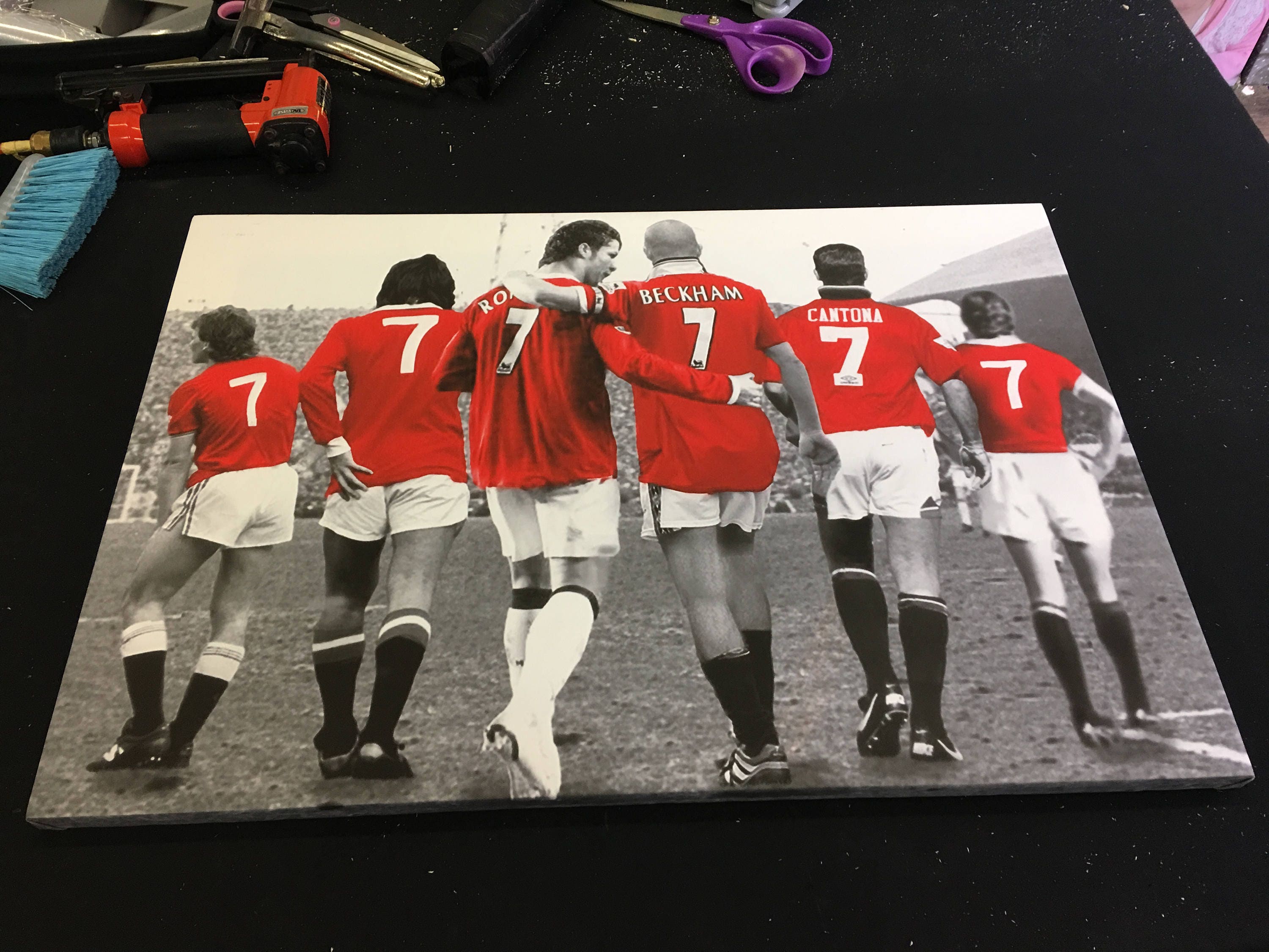 Manchester United Number 7's Canvas Design - Etsy