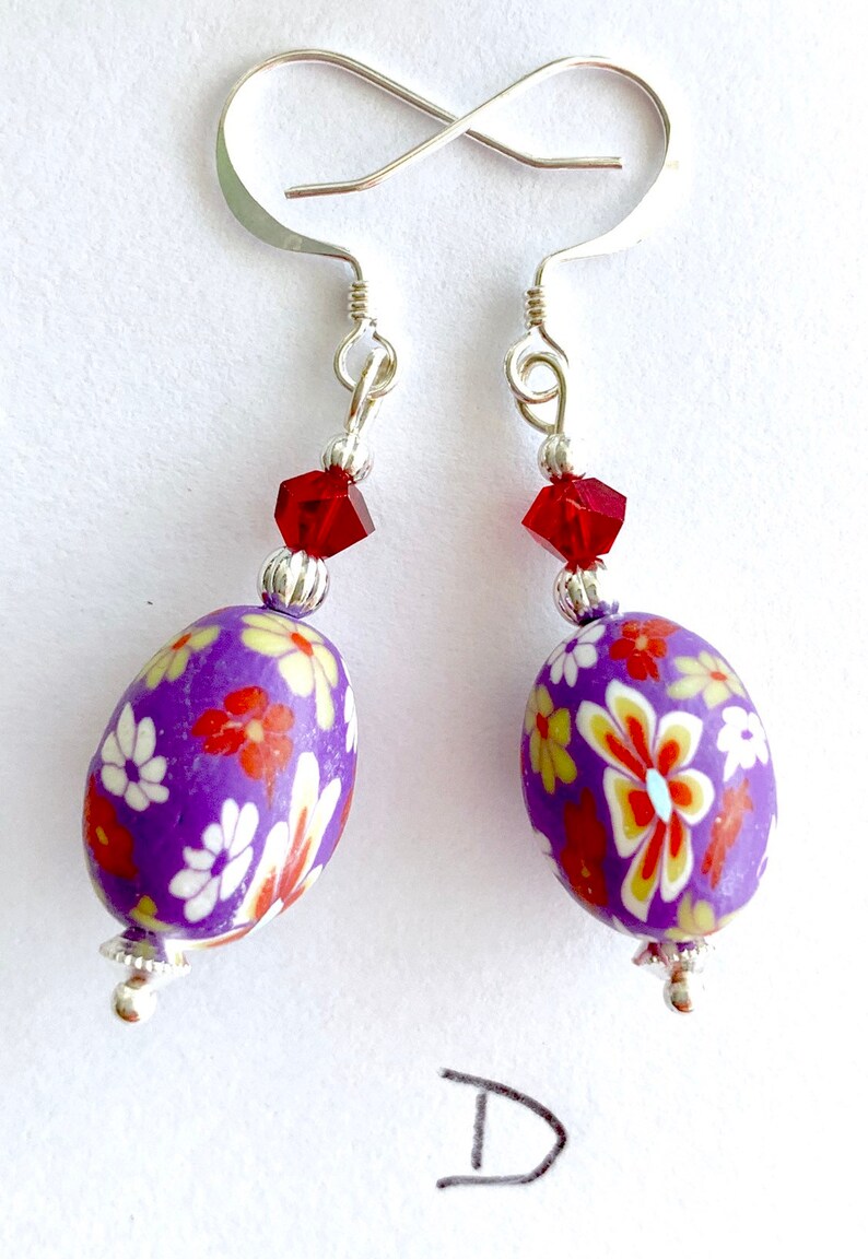 Easter earrings Easter egg earrings polymer clay Easter Etsy