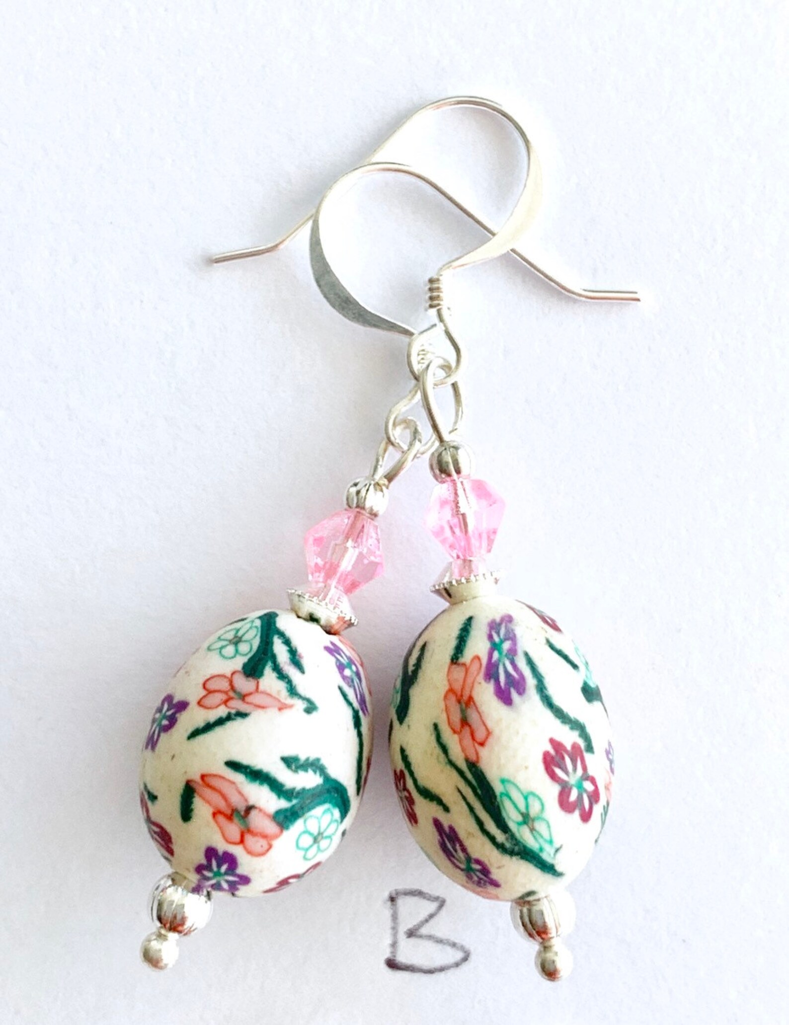 Easter earrings Easter egg earrings polymer clay Easter Etsy