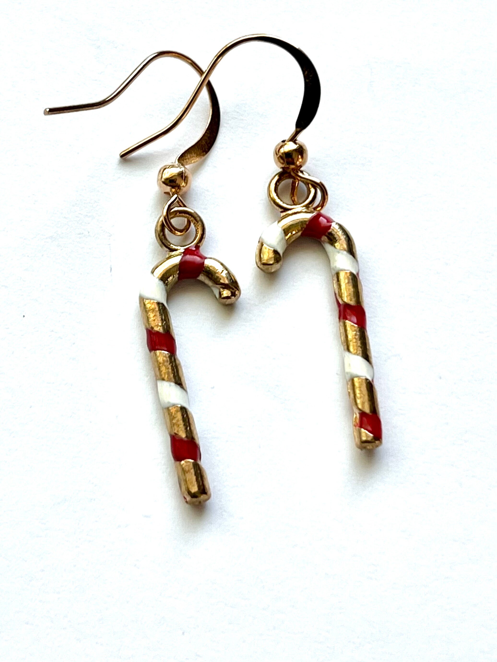 Apple Candy Cane Earrings main image 0