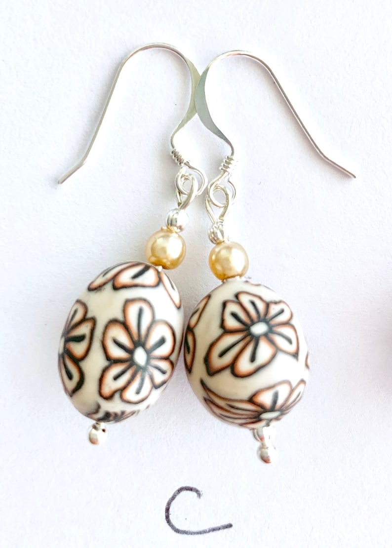 Easter earrings Easter egg earrings polymer clay Easter Etsy