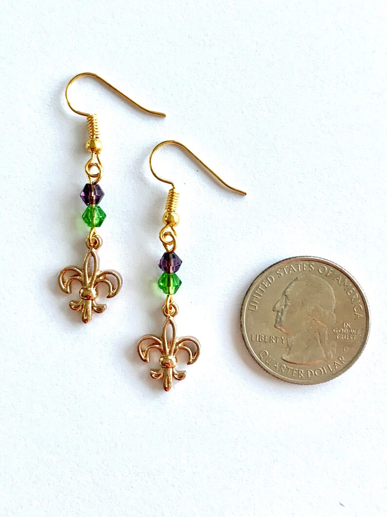 mardi gras earrings diy