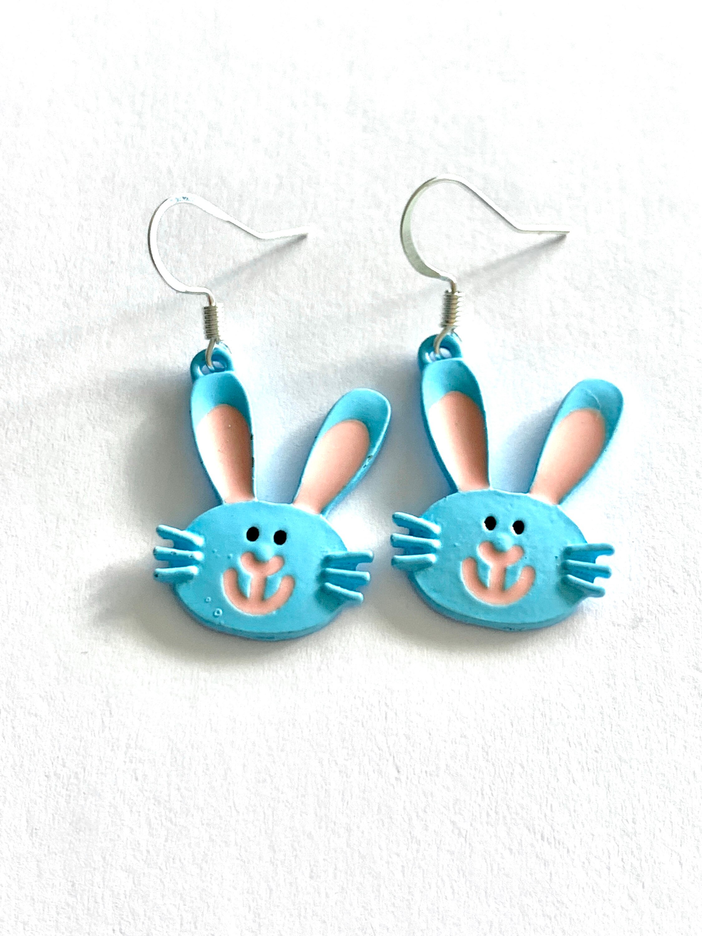 Set De Bijoux Enfant Thème Pâques (lapin) - Collier, Bague Et Boucles D'oreilles En Alliage Hypoallergénique | Cadeau Fille Pour Fêtes