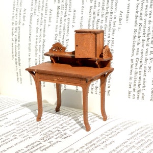 Art Nouveau Secretaire Lady's desk dollshouse furniture kit 1:24