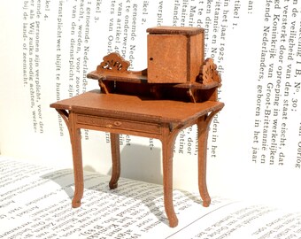 Art Nouveau Secretaire Lady's desk dollshouse furniture kit 1:24