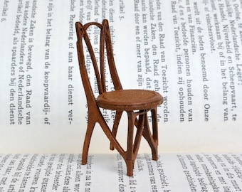 Art Nouveau Chair - dollshouse miniature 1:24 kit