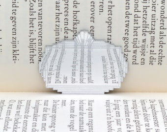 Art Deco square Mirror - dollshouse miniature  1:24