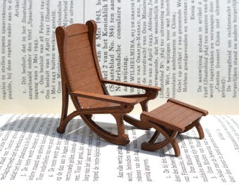 Art Nouveau Chair - dollshouse miniature 1:24 kit
