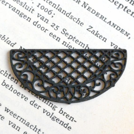 Doormat semicircular - dollhouse miniature kit 1:24