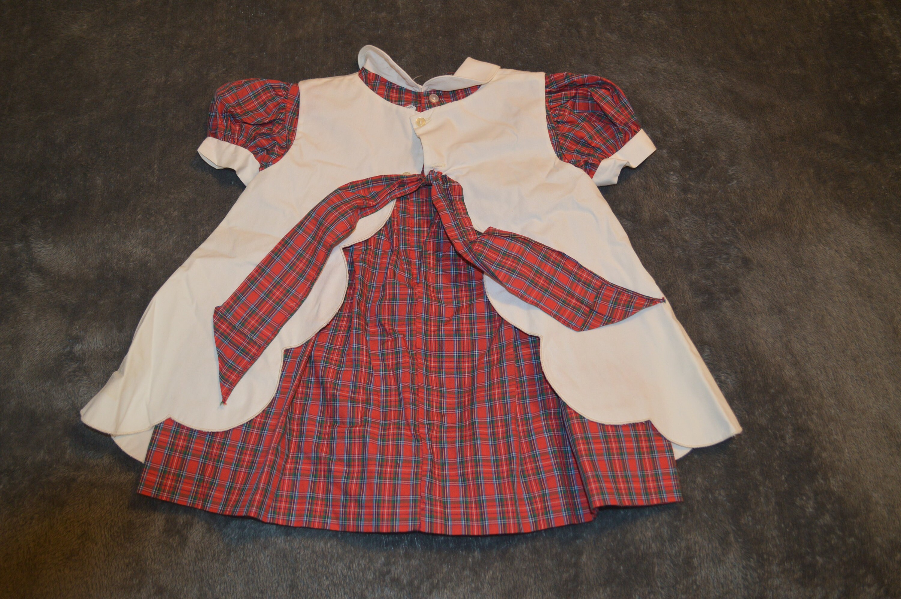 Magnolia Baby Girls Chloe's Classics Red Smocked Holly Dress main image 1