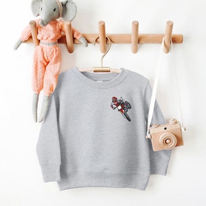 Motocross Children&#39;s Sweatshirt Personalised Clothing Boys Girls