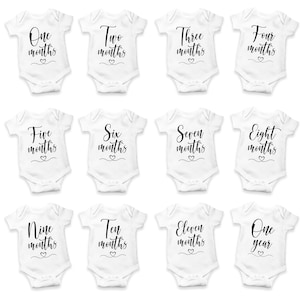 Baby Milestones Juego de cultivo para bebé, bonitos regalos personalizados para baby shower, color blanco