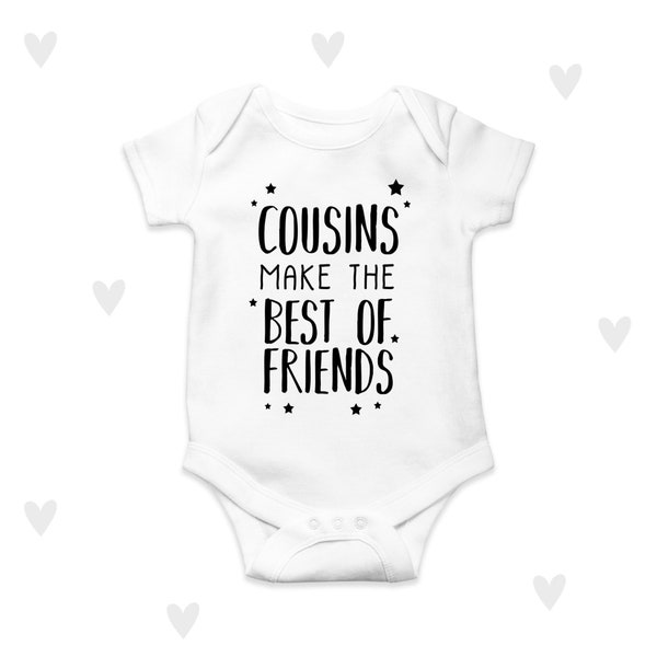 Baby Cousins, Babymitteilung, Babyparty, personalisiert, Unisex Baby Body