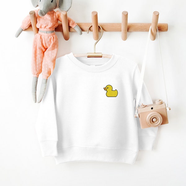 Rubber Duck Kids Clothing Embroidered Jumper Sweatshirt Cute Personalised