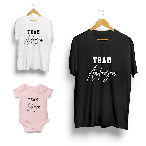 Personalised Family T-shirts Matching Family Gift T-shirts