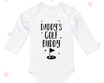 Daddy's Golf Buddy Baby Grow Long Sleeve Baby shower gifts girls boys