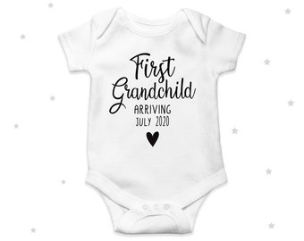 Erste Enkel Baby Ankündigung personalisierte Baby wachsen