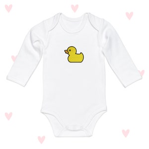 Pato de goma bebé crece manga larga niños niñas regalos de Baby Shower lindo