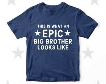 Big Brother T-shirt Baby Announcement Gifts Personalised
