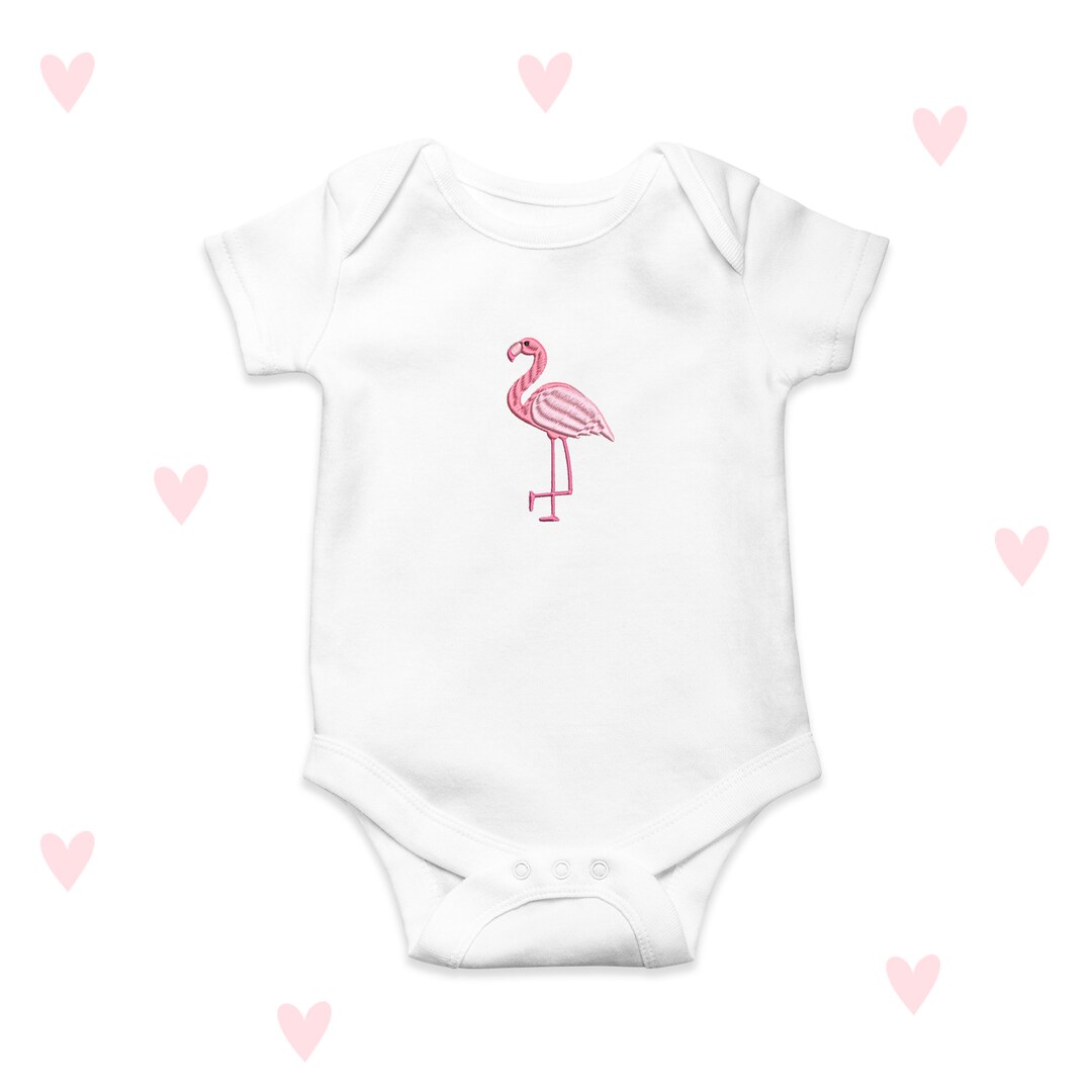 Flamingo Baby Grow Cute Pink Baby Shower Clothing Baby Gift Etsy