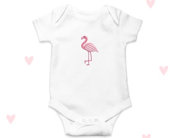 Flamingo Baby Grow Cute Pink Baby Shower Clothing Baby Gift