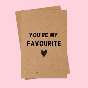 Favourite Person Card Birthday Anniversary Best Friend