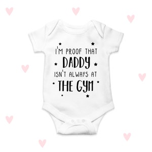 Gym Daddy baby grow Funny Baby baby shower gifts