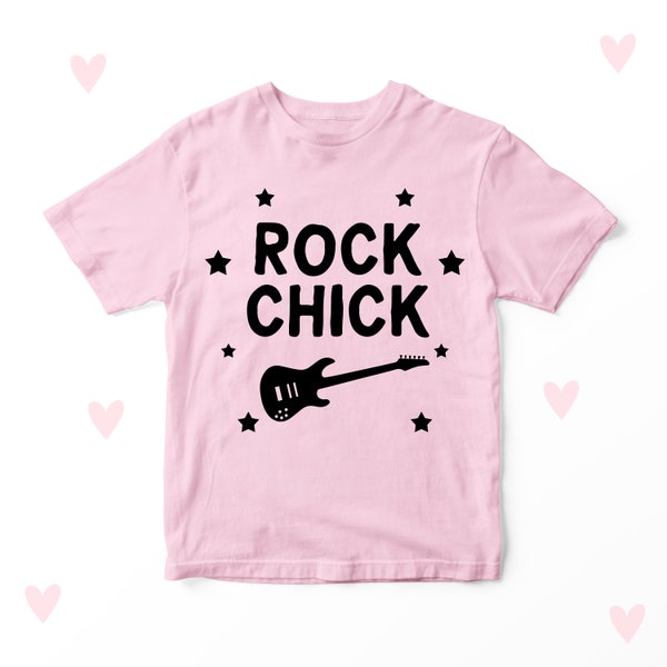 Rock Chick Kids T-shirt Girls Clothing Birthday Gifts Cool Rock Star