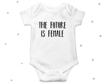 Feminist Baby Grow Feminism Personalised Baby Bodysuit