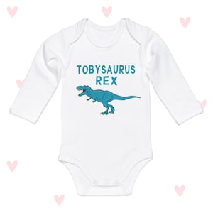 Dinosaurio Bebé Crecer Manga Larga Niños Niñas Baby Shower Regalos T-Rex