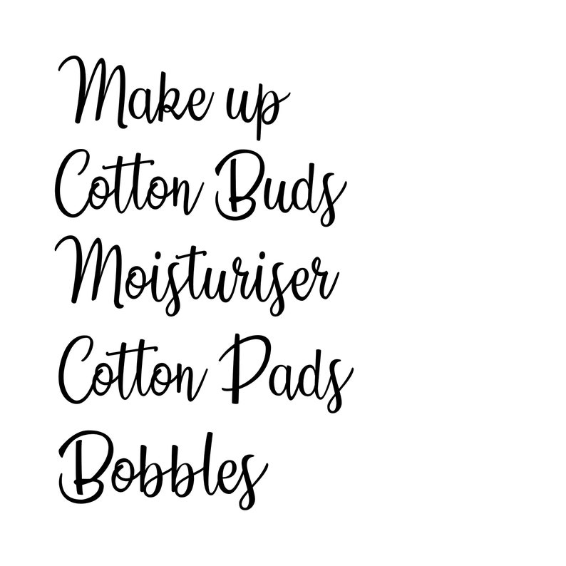 Make up labels beauty organization cute stickers eyeshadow Etsy