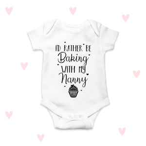 Grandma Baby Grow Baking Hobby Cupcake Baby Gifts