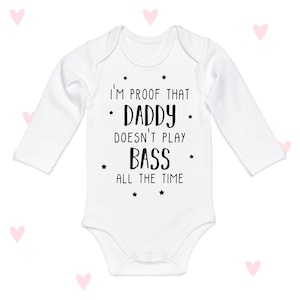 Body de bebé de manga larga con bajo y diseño de papá para baby shower, bonito regalo para niños y niñas
