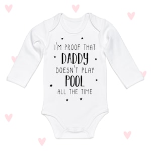 Body para bebé Pool Daddy, regalos para papá, anuncio de bebé, ropa divertida para niños y niñas