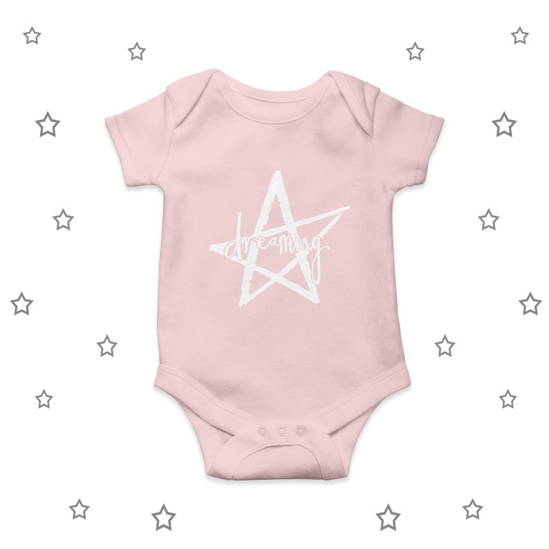 Dreaming Stars Cute Baby Bodysuit Ethically Sourced