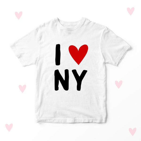 New York NYC Kids T-shirt Toddler Baby Clothing Personalised