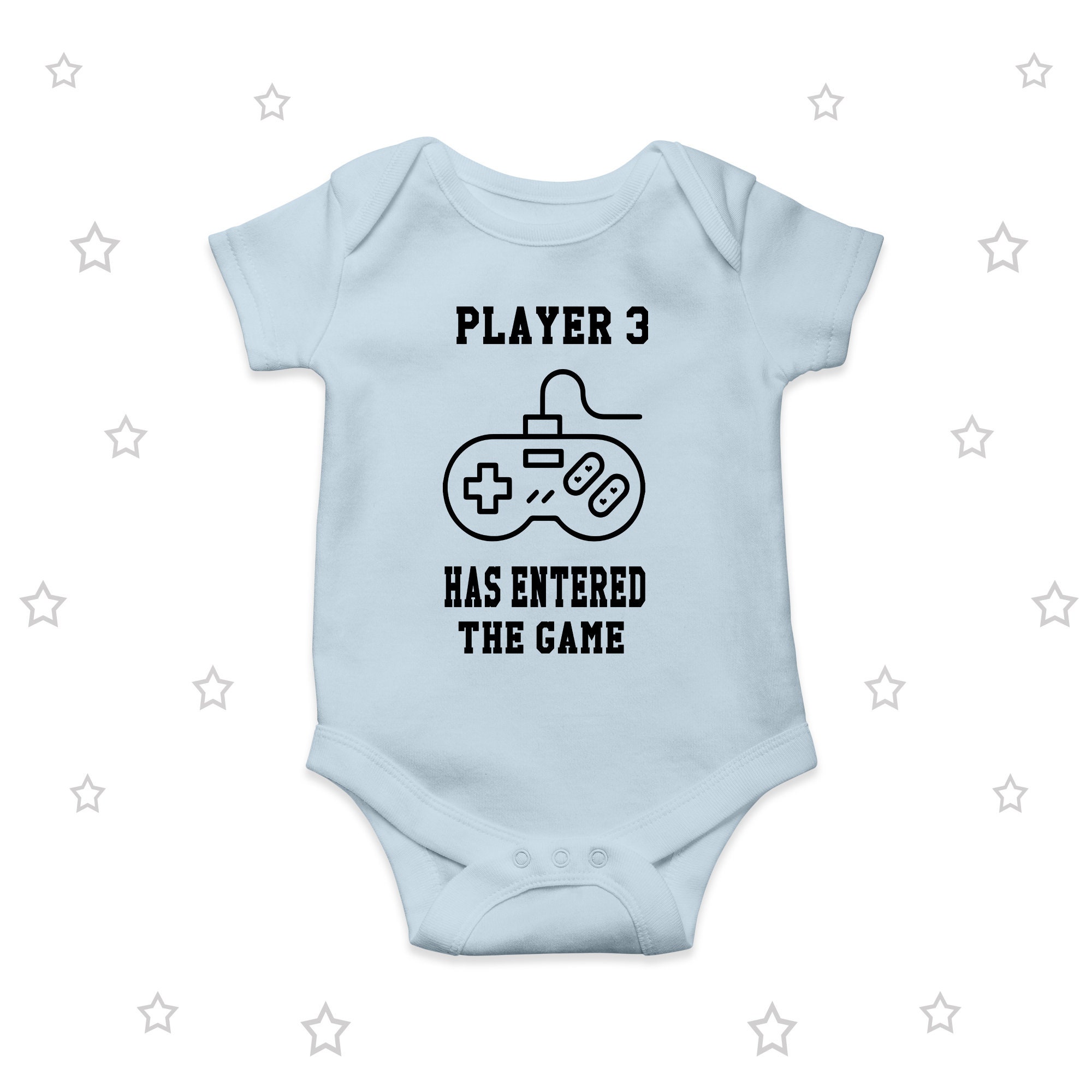 Gamer Baby Announcement Player 3 Baby Grow Baby Vest Onesie Etsy UK