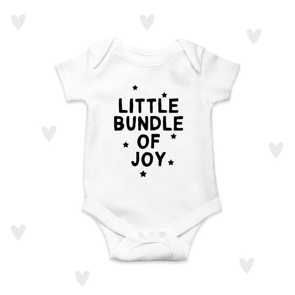 Bundle Of Joy Newborn Baby Bodysuit Cute Vest Unisex Personalised